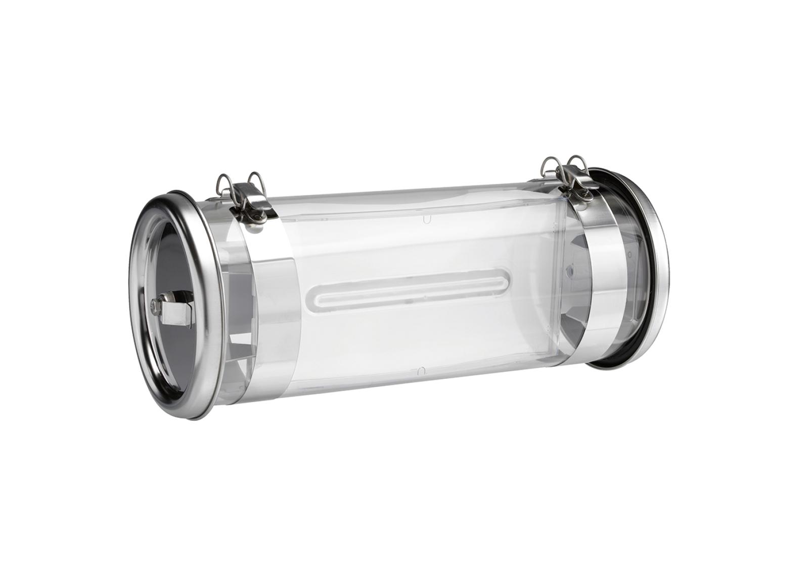 Luminaire pour Sources Centrales LSC d'ambiance Plastinox 24V=/48V= cuvelage en inox IP67 IK07 flux 320lm