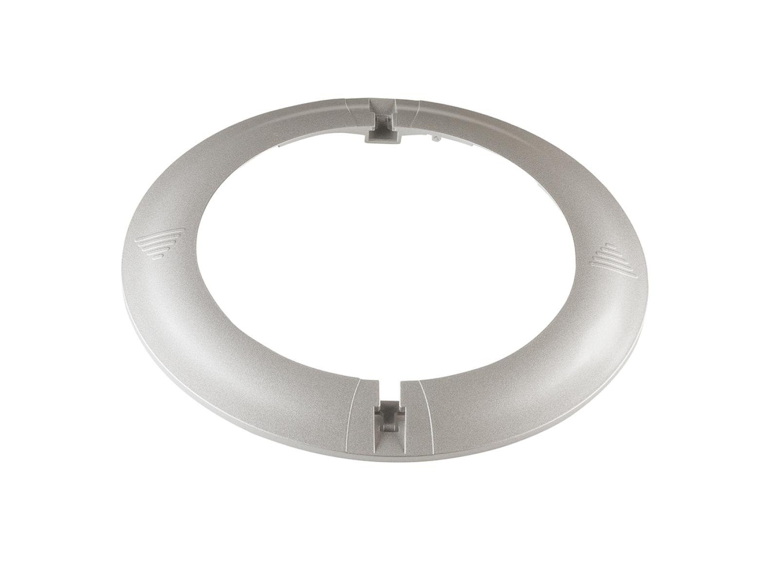 Enjoliveur avec fixation pour porte-étiquette Practice Evolution finition gris argent Enjoliveur avec fixation pour porte-étiquette Practice Evolution finition gris argent