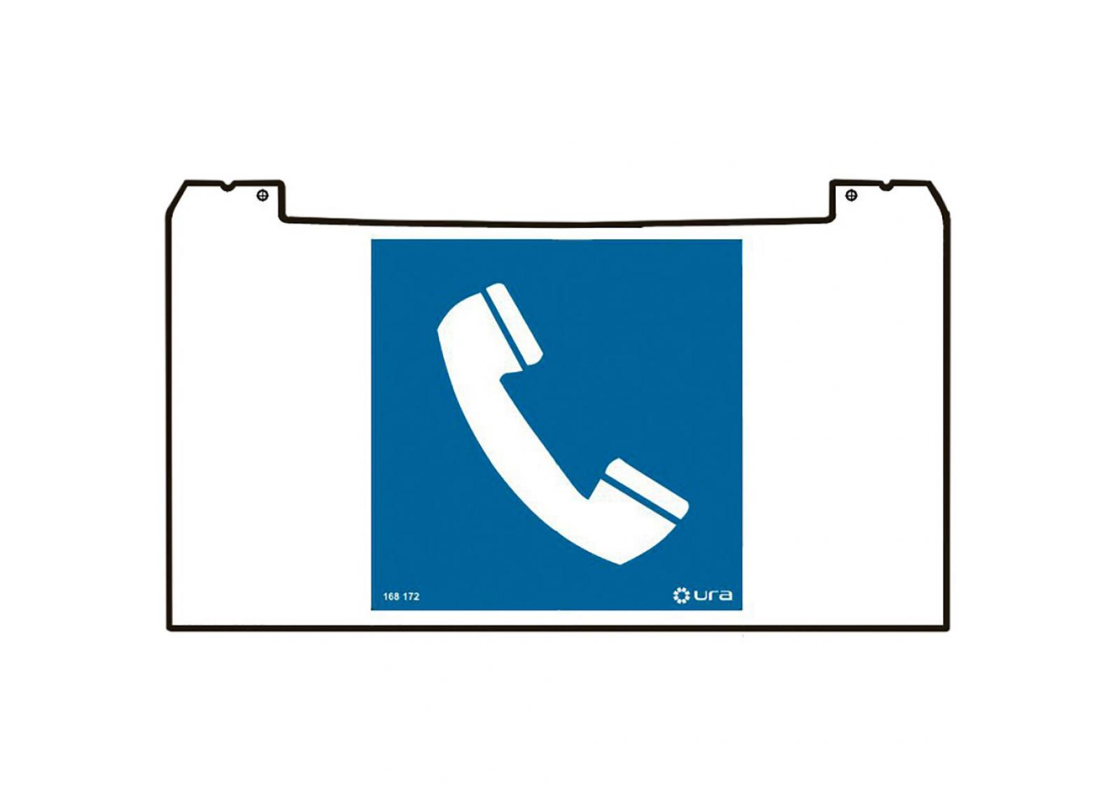 Porte-pictogramme signalétique Practice Evolution avec localisation Téléphone Porte-pictogramme signalétique Practice Evolution avec localisation Téléphone