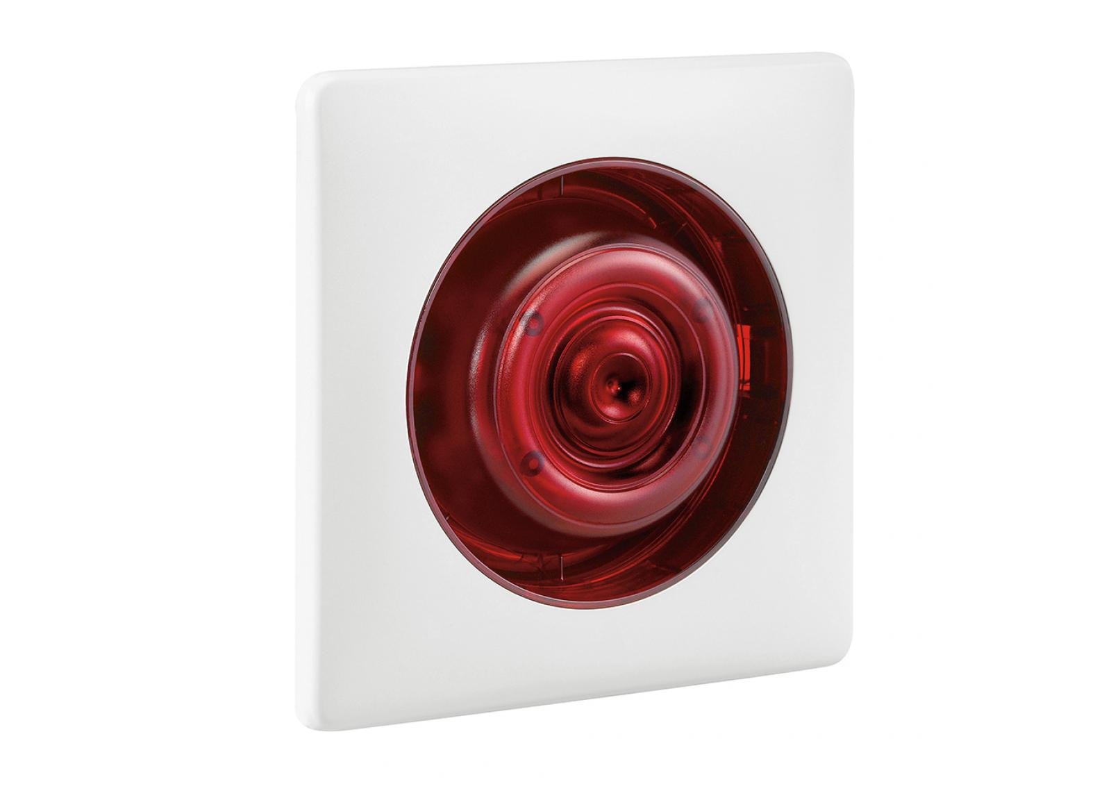 Dispositif Sonore d'Alarme Feu encastré faux plafond DSAF avec flash IP21 IK04 Dispositif Sonore d'Alarme Feu encastré faux plafond DSAF avec flash IP21 IK04
