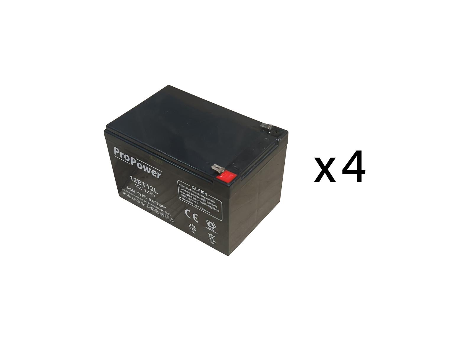 Batterie pour maintenance source centrale d'éclairage de sécurité URA 48VDC 360W - réf.210210