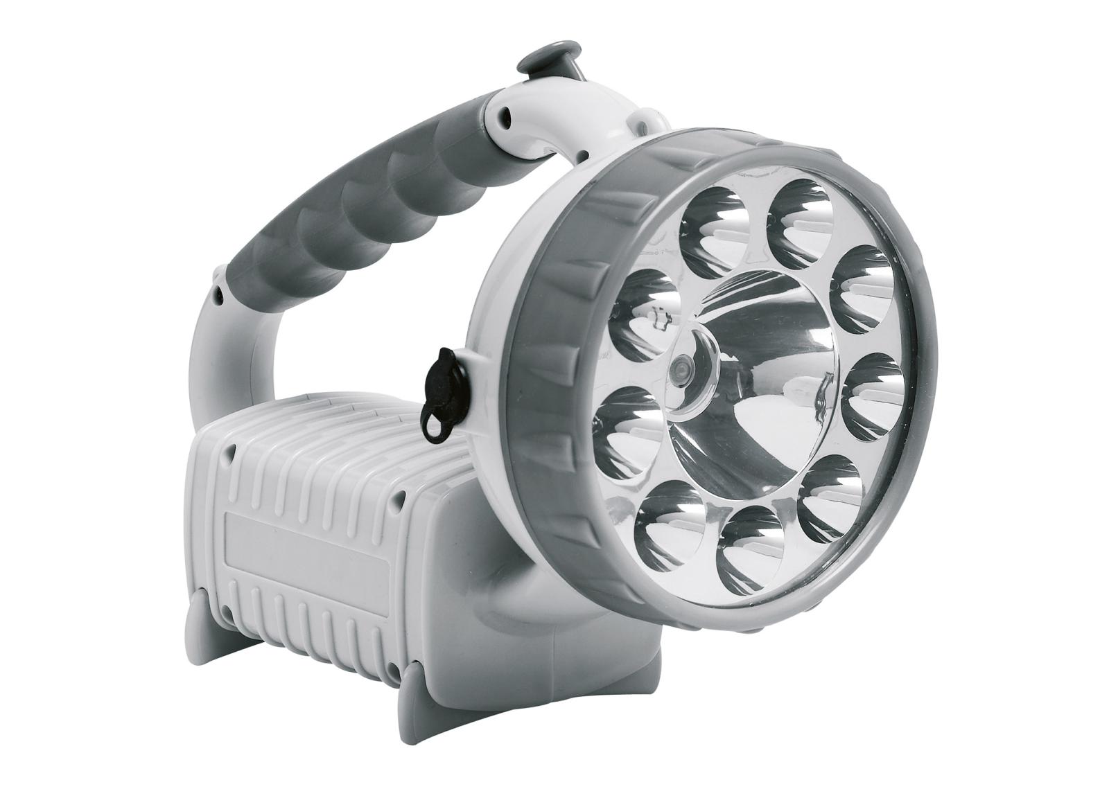 Lampe portable tout LEDs IP44 3 flux 60lm 40lm ou 20lm consommation 0,6W poids 0,9kg