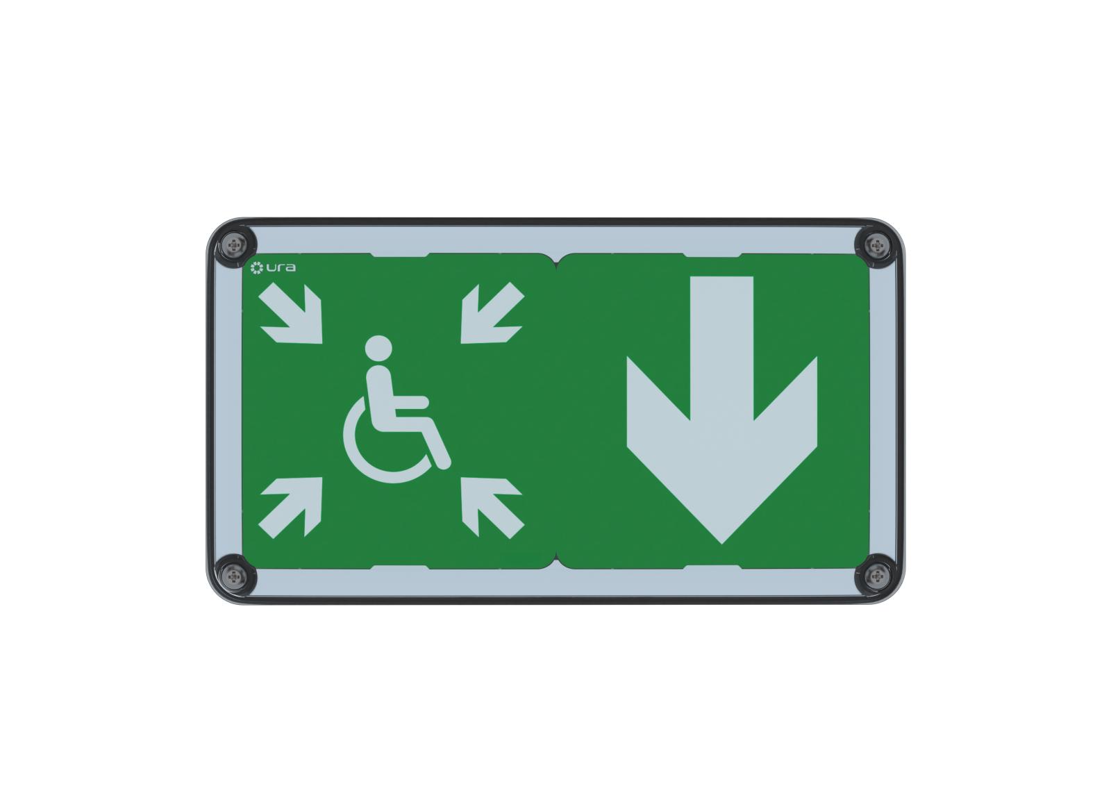 BAES+DBR Uraproof V SATI Connecté Adressable 45lm-120lm/1h IP66 IK10