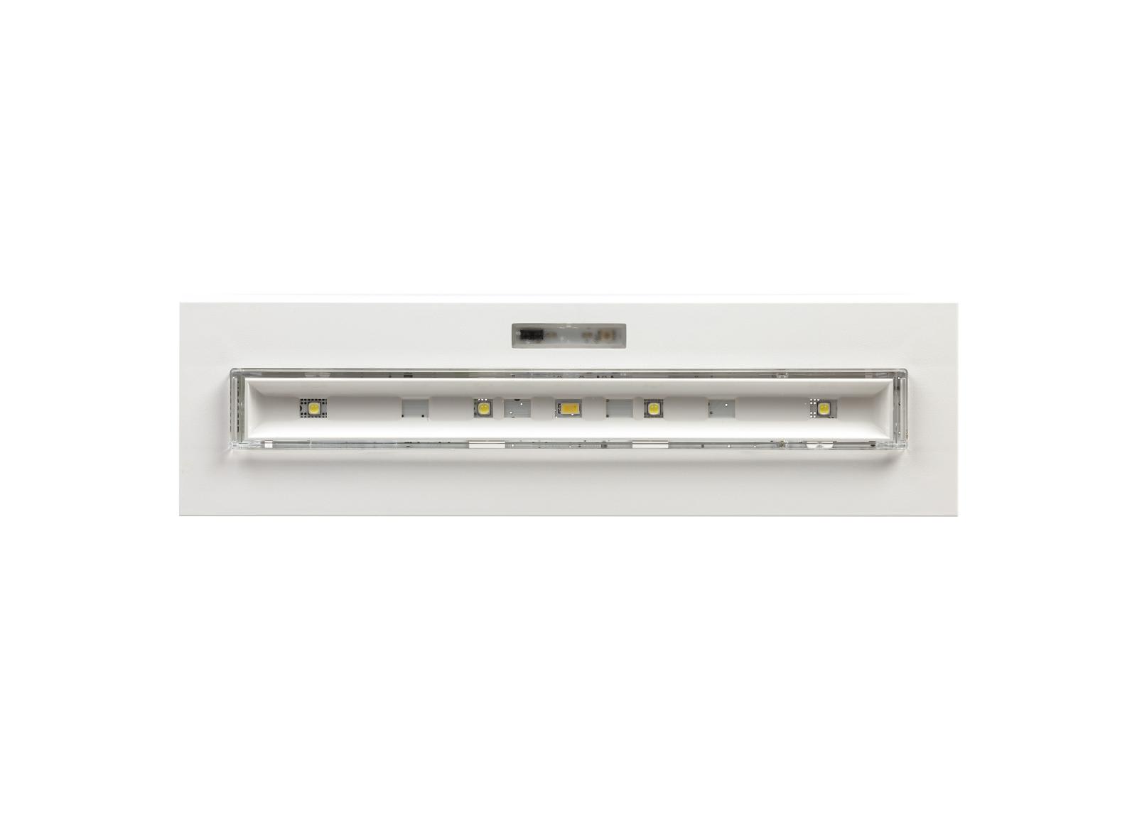 BAES Uralife V Ambiance SATI Adressable 450lm/1h - IP 43/IK 07 - pose plafond encastrée/saillie - NF Environnement