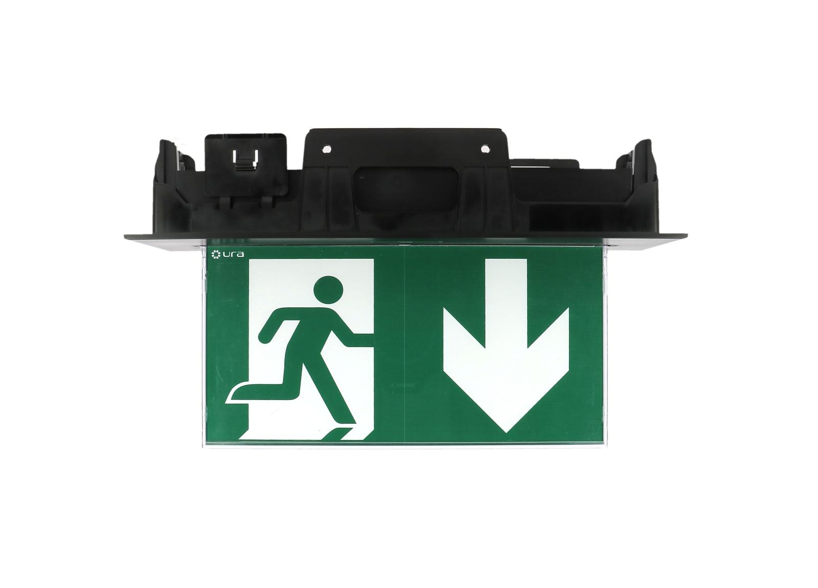 BAES Évacuation URALIFE V 45lm-1h SATI Connecté Plafond- Noir