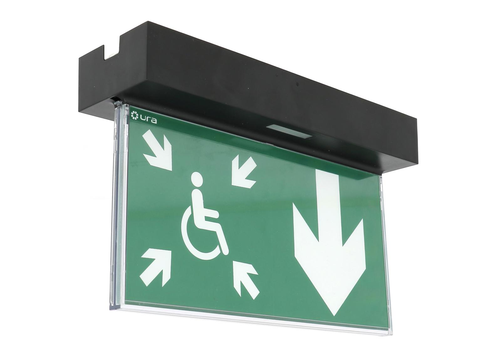 BAES Évacuation URALIFE V 45-120lm -1h Adressable Plafond - Noir BAES Évacuation URALIFE V 45-120lm -1h Adressable Plafond - Noir