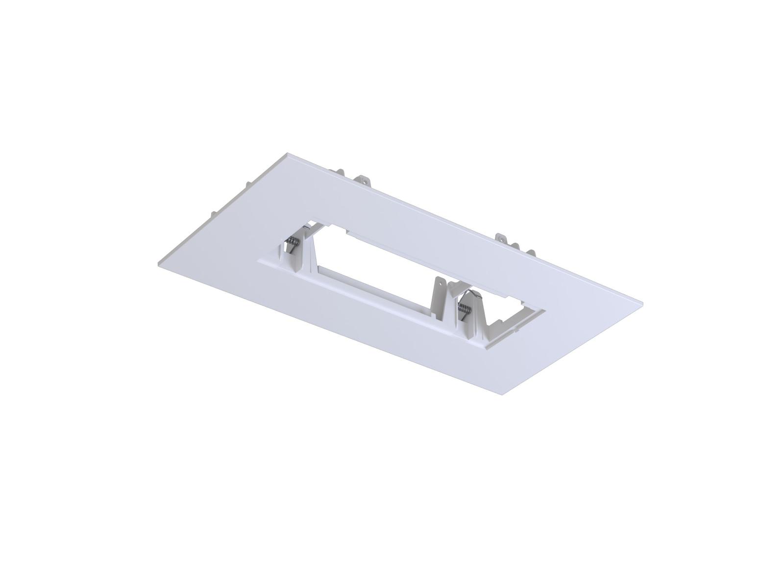 Adaptateur pour encastrement BAES et LSC URALIFE V sur découpe faux plafond existante - cadre blanc Adaptateur pour encastrement BAES et LSC URALIFE V sur découpe faux plafond existante - cadre blanc
