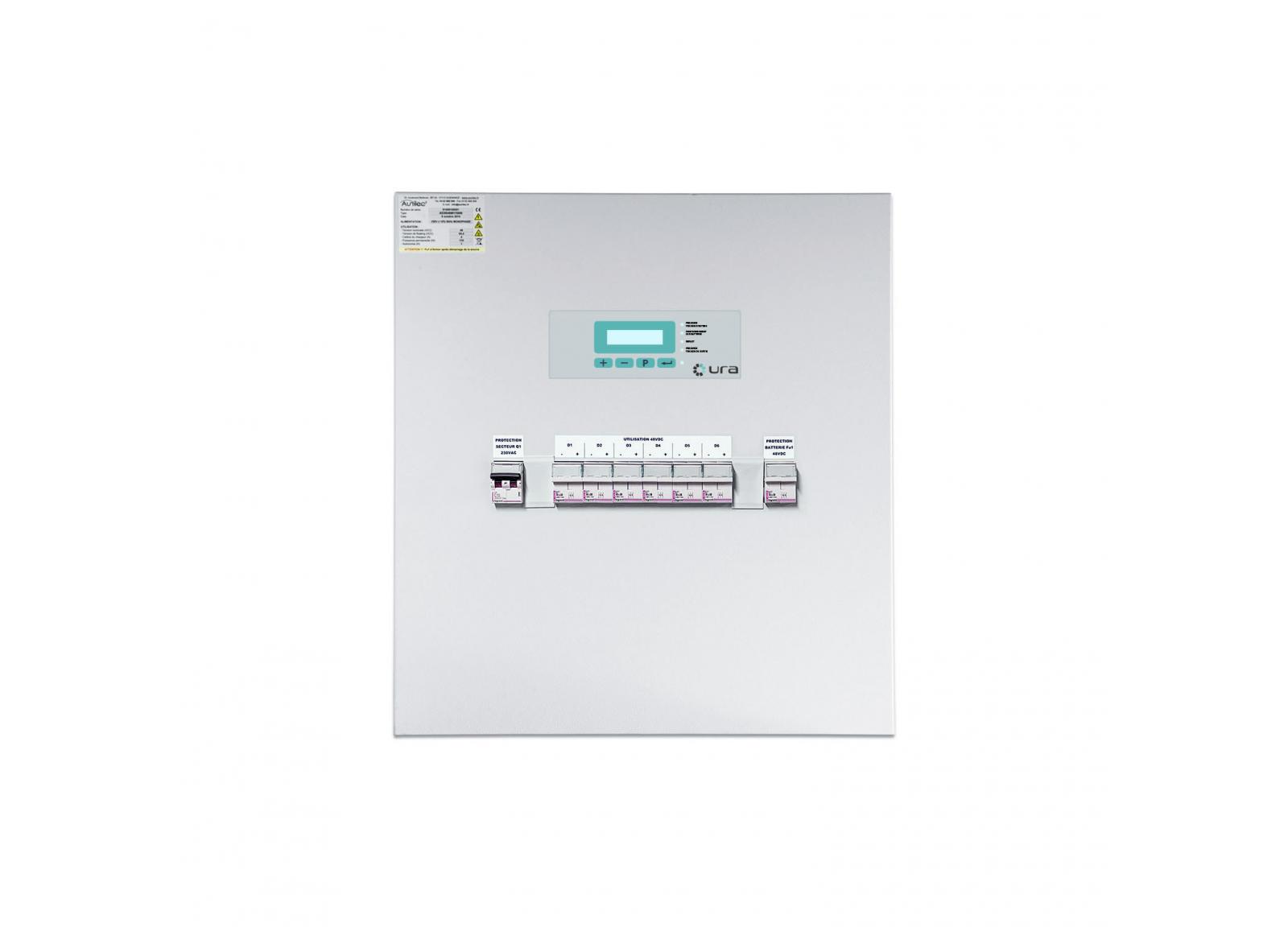 Source centrale 48V= 1200W pour alimentation des Luminaires pour Sources Centrales LSC 48V= - autonomie 1h
