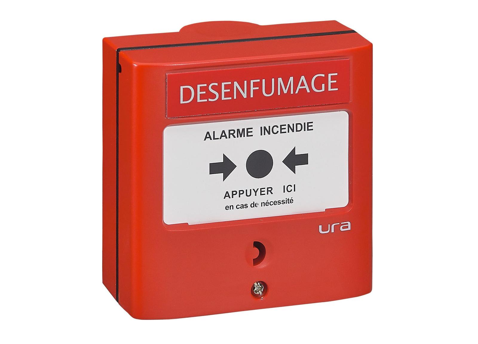 Boîtier de Commande Manuelle pour tableau de désenfumage pour locaux collectifs d'Habitation TDH IP30 IK07