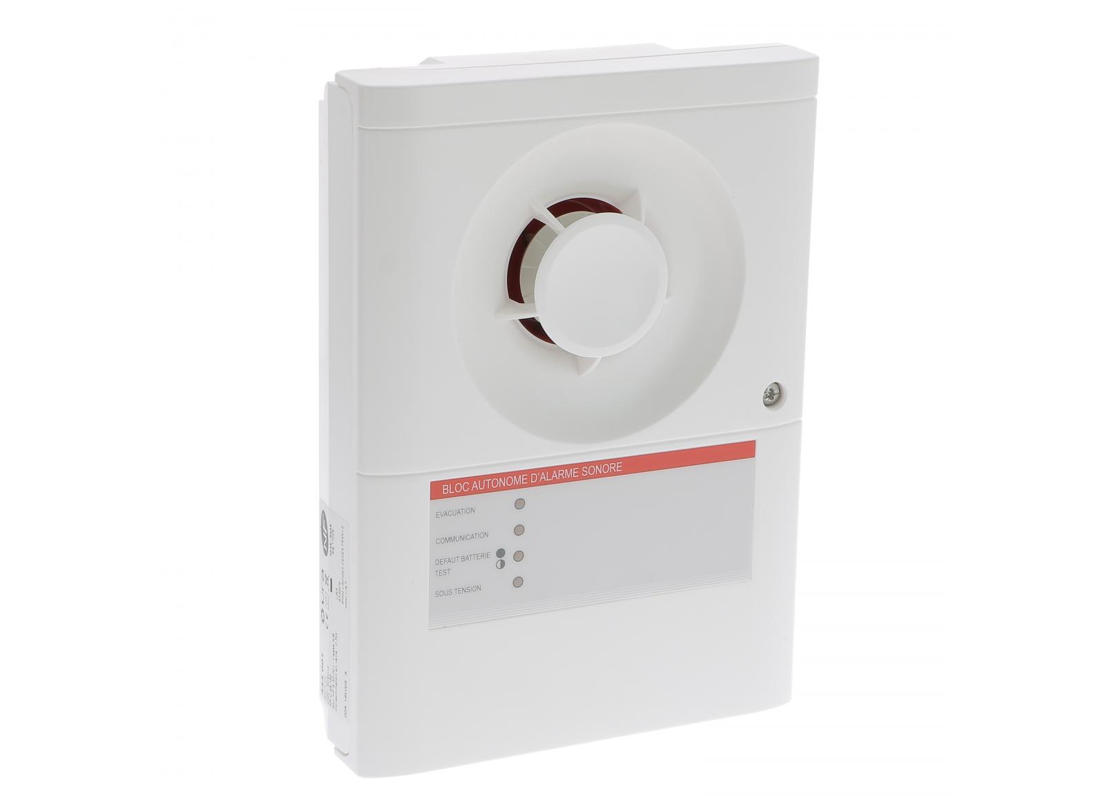 Bloc autonome d'alarme sonore type Manuel