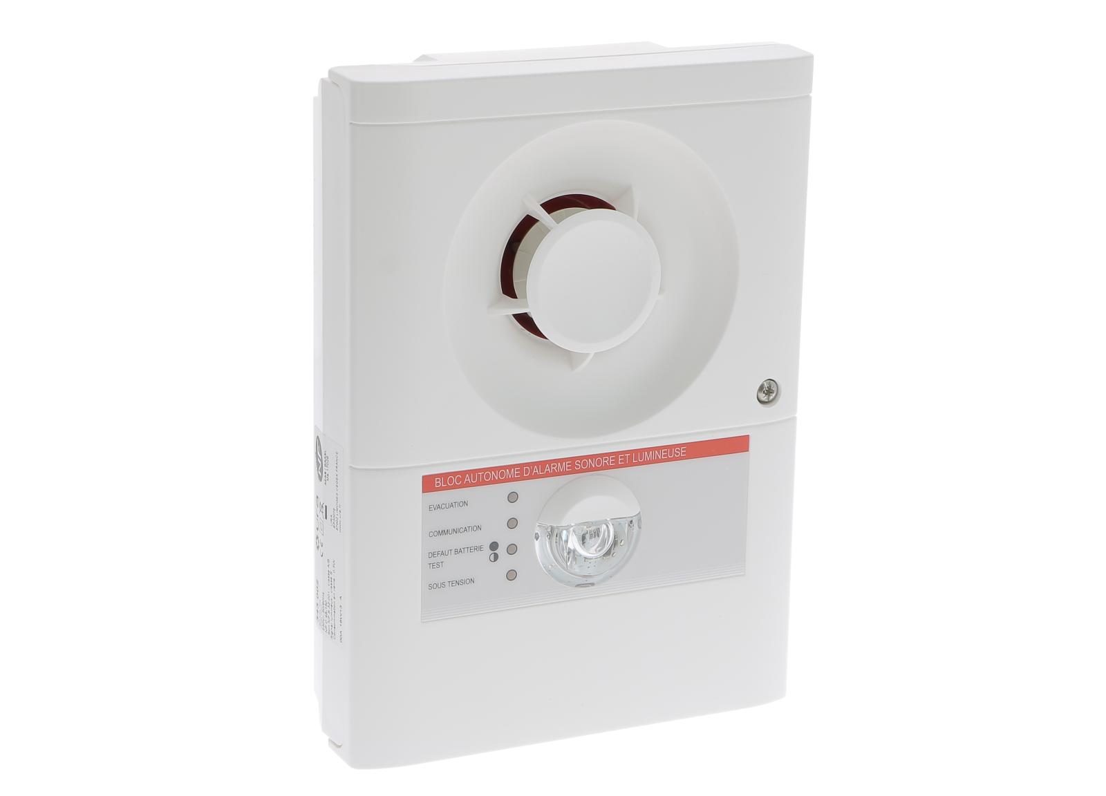 Bloc Autonome d'Alarme Sonore Manuel et Lumineux de Type Ma BAAS Ma + flash Bloc Autonome d'Alarme Sonore Manuel et Lumineux de Type Ma BAAS Ma + flash