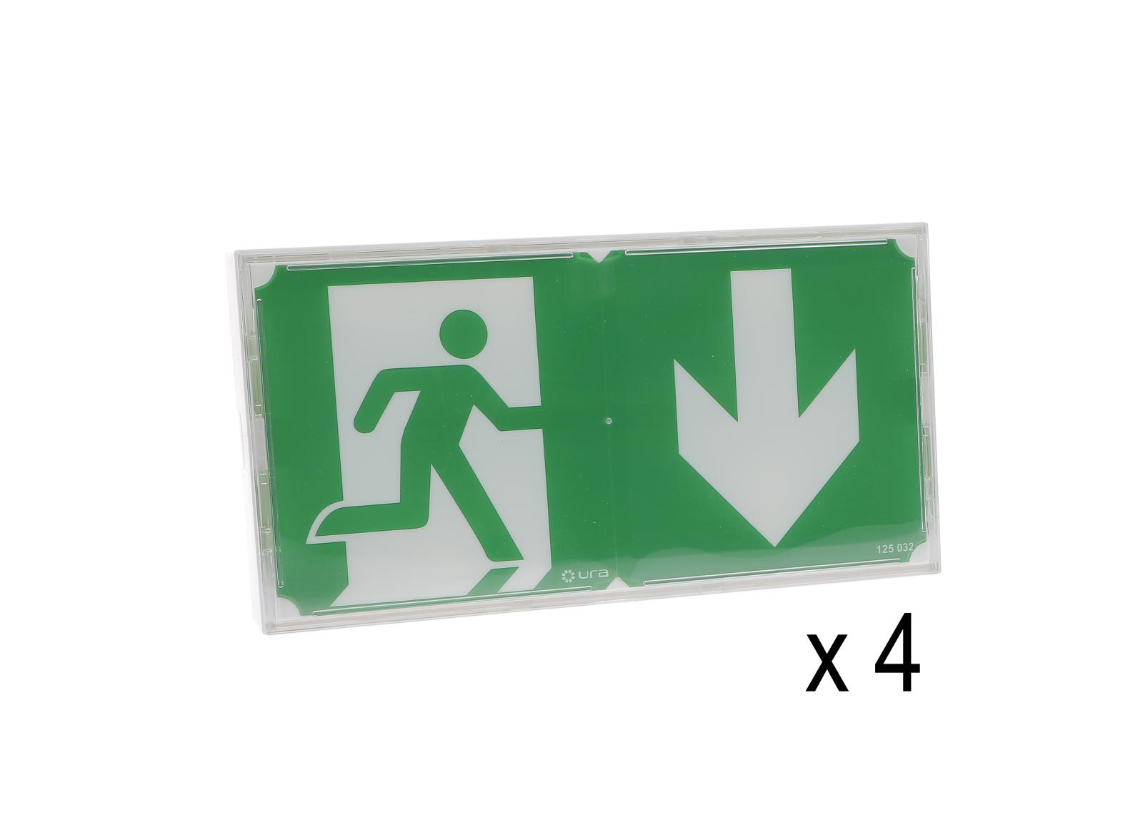 Lot de 4 BAES d'évacuation SATI Uraone V référence 111013V Lot de 4 BAES d'évacuation SATI Uraone V référence 111013V