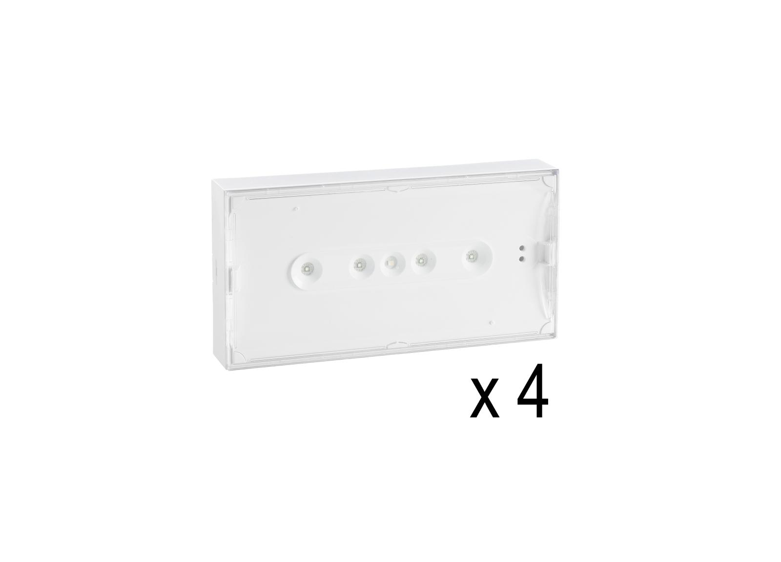 Lot de 4 BAES d'Ambiance SATI Uraone référence 111227 (avant 03-2020) reconditionnés avec embases Lot de 4 BAES d'Ambiance SATI Uraone référence 111227 (avant 03-2020) reconditionnés avec embases
