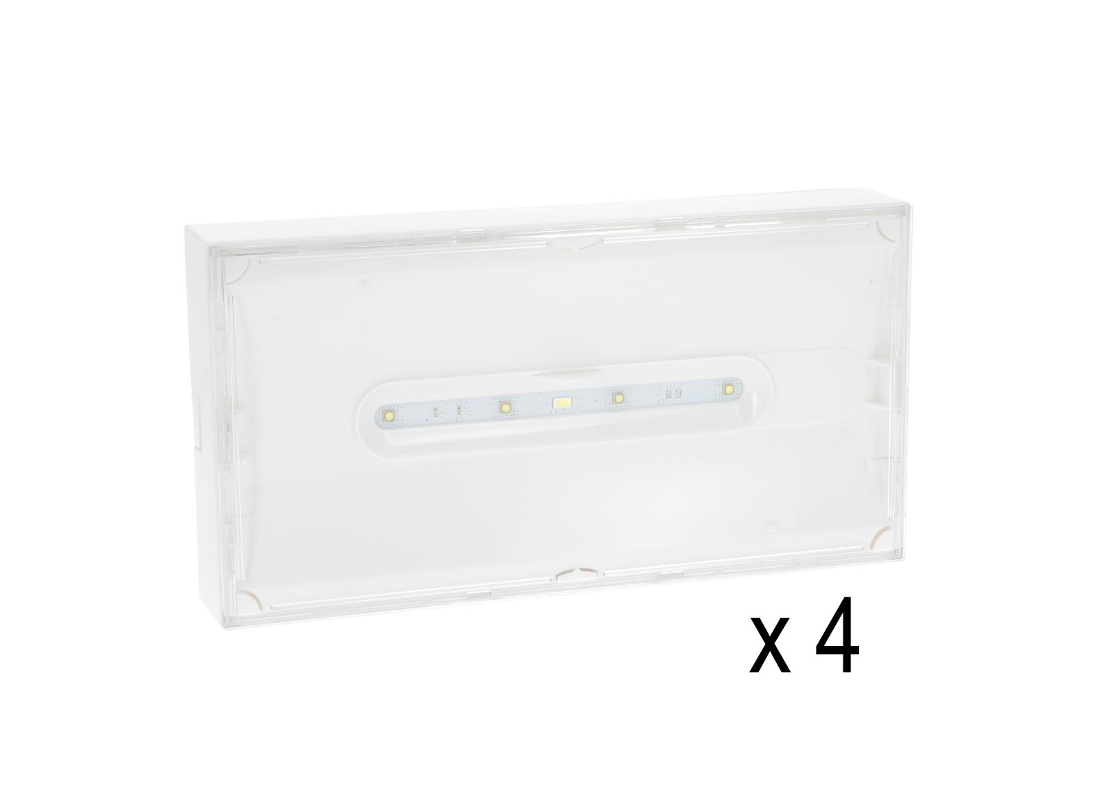 Lot de 4 BAES d'Ambiance SATI Uraone V référence 111227V (après 03-2020) reconditionnés avec embases