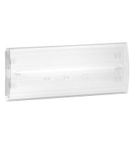 Luminaire pour Sources Centrales LSC d'ambiance fluorescent 24V= Uralight IP42 IK07 flux 360lm consommation 10,2W