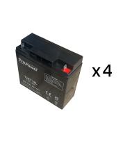 Pack batterie de maintenance pour maintenance source centrale d'éclairage de sécurité URA 48VDC 480W - réf.210211
