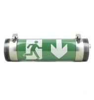 Luminaire pour Sources Centrales LSC d'évacuation Plastinox 100lm 48VDC-220VDC-230VAC IP68-69-IK10