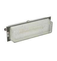 Luminaire pour Sources Centrales LSC d'ambiance 110V=/220V=/230V~ type tôle et verre IP66 IK04 flux 400lm