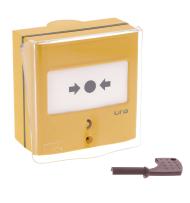 Dispositif de commande d'extinction à membrane réarmable 1 contact - jaune