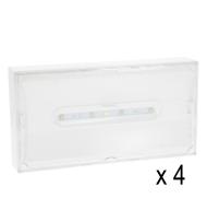 Lot de 4 BAES d'Ambiance SATI Uraone V référence 111227V (après 03-2020) reconditionnés avec embases